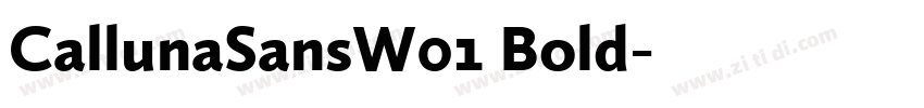 CallunaSansW01 Bold字体转换 CallunaSansW01 Bold字体转换